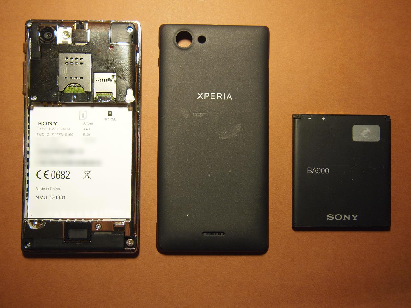 comment demonter sony xperia